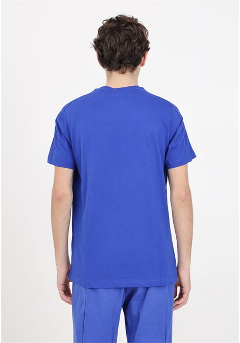 T-shirt uomo blu e bianca Essentials single jersey 3-stripes ADIDAS PERFORMANCE | IC9338.